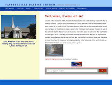 Tablet Screenshot of fayettevillebaptist.org